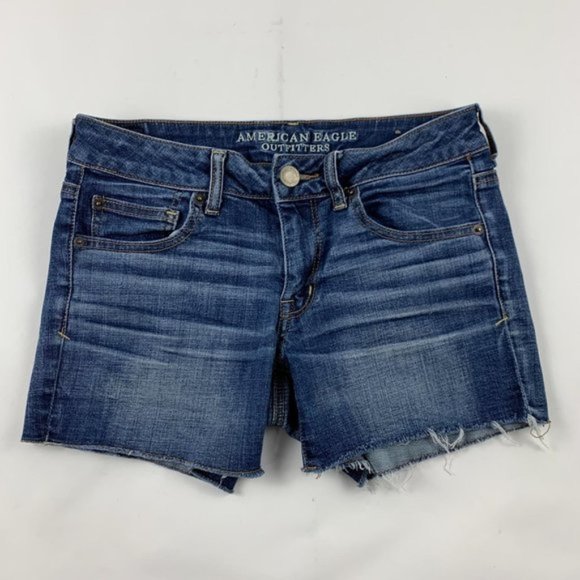 American Eagle Outfitters Pants - American Eagle Super Stretch Denim Shortie 6